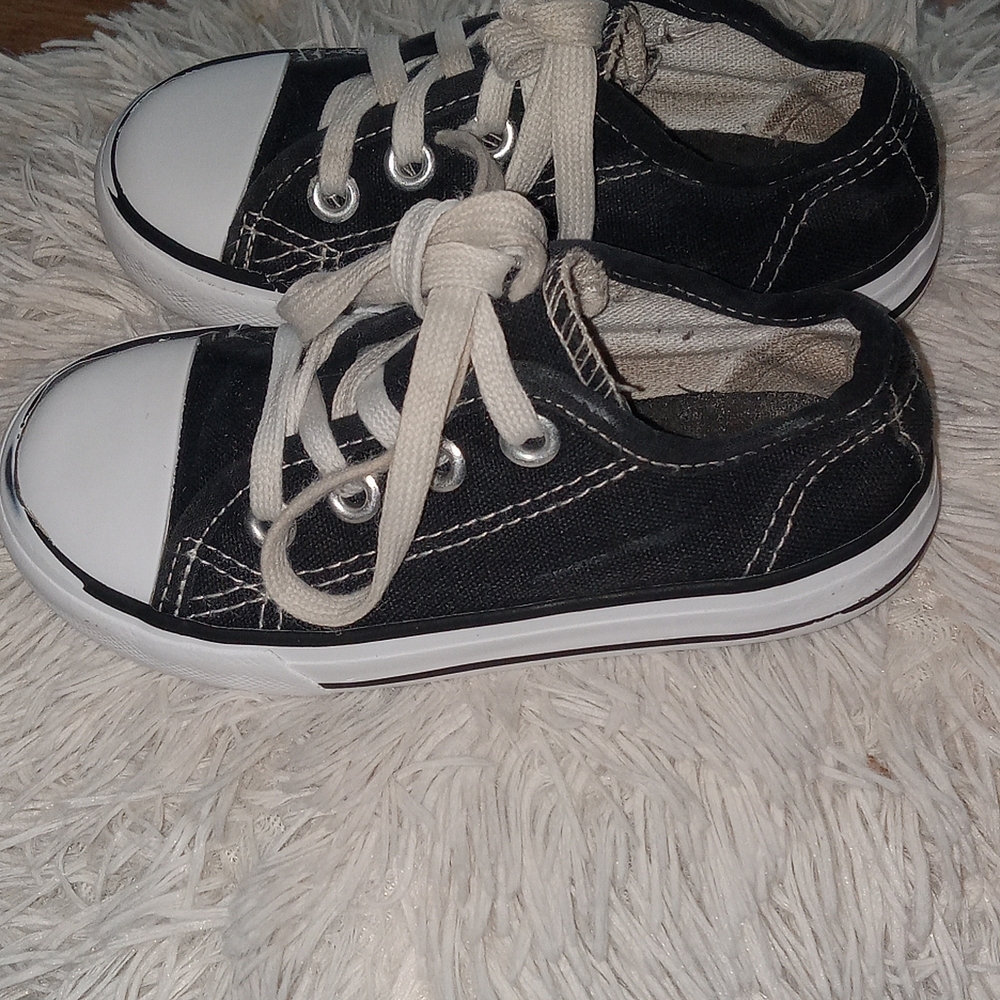 Kids Black and White Sneakers